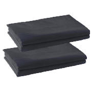 Unbranded Finest Housewife pillowcase twinpack, Black