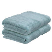 Unbranded Finest Hygro Pair Of Bath Towels, Eau De Nil