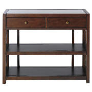 This 2 drawer console table is part of the Finest Kasbah range. Made from rubberwood the Kasbah cons