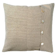 Unbranded Finest Linen Mix Pleated Cushion, Natural