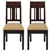 Unbranded Finest Malabar Pair of Chairs, Honey