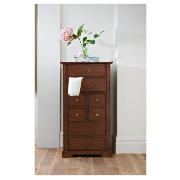 Unbranded Finest Malabar Tallboy 8 drawer Chest, Dark stain