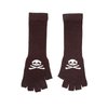 Unbranded Fingerless Gloves - Skull (Black/White)