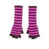 Unbranded Fingerless Gloves - Stripe (Pink/Black)