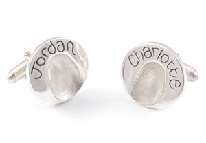Unbranded FingerPrint Cufflinks - Round