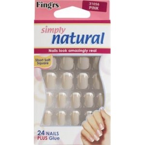 Unbranded Fingrs Simply Natural French Manicure 24 Nails