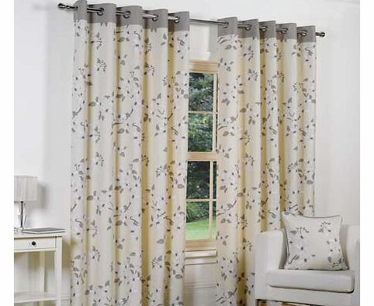 Unbranded Finlay Floral Eyelet Curtains