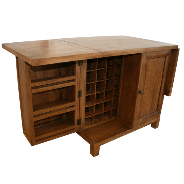 Unbranded Fiona Wine Rack Folding Bar Cabinet