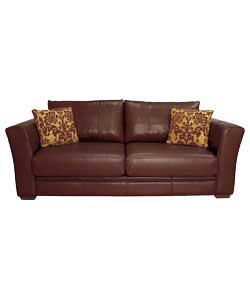 Fiora Extra Large Leather Sofa - Tan