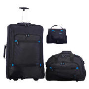 Unbranded Fir 3 Piece Set Lrg Trolley, Overnight Holdall,