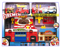 Firemen At Work Fire Station Playset