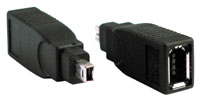 4 Pin FireWire Male (Camcorder  etc.) to 6 Pin FireWire FemaleIEEE 1394 compliantColour: Black