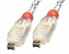 IEEE 1394 compliantGold Plated connectors to prevent oxidisation for maximum reliability4 pin connec