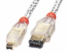 FireWire Cable - Premium 4 Pin Male to 6 Pin