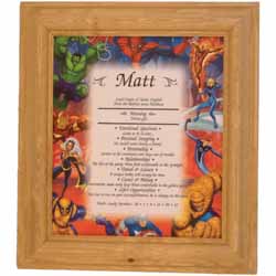 Spider Man and Friends First Name Meaning Print. Your child`s name meaning will be printed on to a