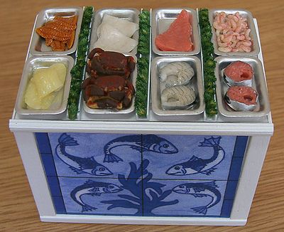 Fish Display Counter (Trays of Fish NOT Included)