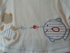 Fishing Ted 3 Piece Set- Pale Blue - 0/3 mths