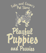 Fitted T-Shirt - Playful Puppies