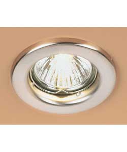 Fixed Circular Downlight - Brushed Chrome Finish