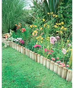 Unbranded Fixed Log Edging