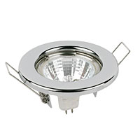Fixed Low Voltage Chrome Downlight Kit 12V