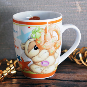 Unbranded Fizzy Moon 40th Birthday Fantastic at Forty Mug