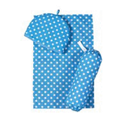 Flamenco carrier bag holder  Shopping bag recycler  blue flamenco  100 cotton drill  Wash as synthet