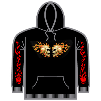 Flaming Skulls T-Shirt