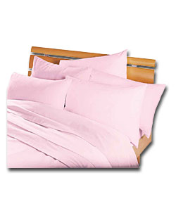 Flannelette Double Sheet Set Pink