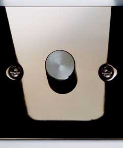 Unbranded Flatplate Nickel Single Dimmer Switch