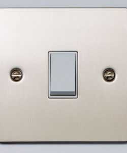 Unbranded Flatplate Stainless Steel Single Switch