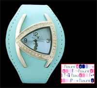 Flaunt-it Quartz Analogue Bling Watch (Blue)