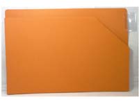 Unbranded Flexiform OTW2 dark orange manilla wallets, BOX