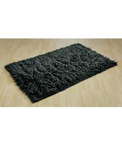 Unbranded Flokati Rug - Black