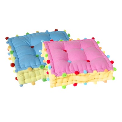 Floor Cushion - set of 2 - Blue & Pink