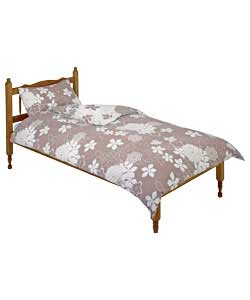 Floral Bunch Single Duvet Cover Set - Mocha
