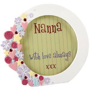 Unbranded Floral Nanna Photo Frame