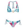 This bikini will take you straight to the islands! It has removable padding and bottoms with coconut