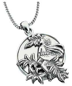 Unbranded Flower Fairies Sterling Silver Mother Of Pearl Pendant