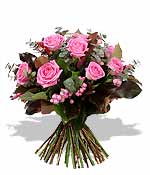 Flowers - A Dozen Pink Roses