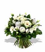 Fairytales and fantasies White lisianthus and ice-petalled tulips flirt with temptation as they