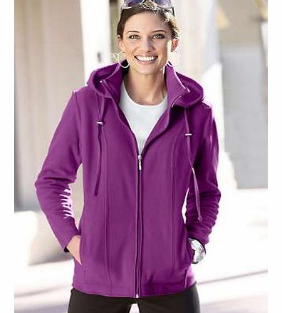 An attractive fleece jacket in a fluffy and soft fabric - simply slip it on and feel great. Features practical details such as a removable hood. Jacket Features: Turndown collar Full length zip Princess seams Washable 100% Polyester Length approx. 70