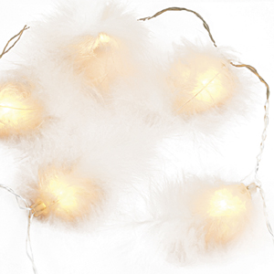 Unbranded Fluffy White Fairy Lights