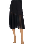 Fluid voile skirt.