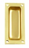 Unbranded Flush Pull Polished Brass 4in (101mm)