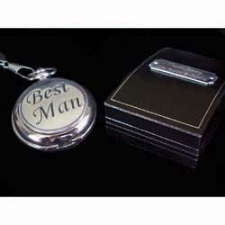Unbranded Fob Watch With Personalised Gift Box Groom
