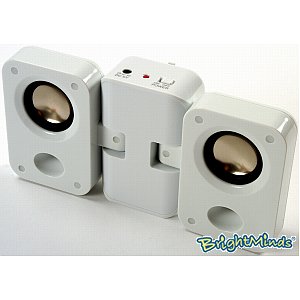 Unbranded Fold Up Travel Speakers, White