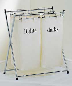 Unbranded Folding Double Canvas Linen Bin