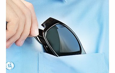How many times have you crushed your sunglasses because you couldnt be bothered to carry the case? HD Vision specs fold neatly in two, so theyre compact enough to keep in your shirt or trouser pocket, and their high-definition lenses provide excell