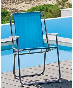 Unbranded Folding Picnic Chair Blue